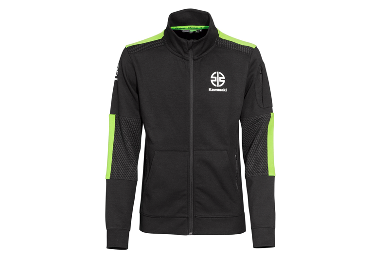 SPORTS SWEATER MALE (BLACK / GREEN) detail photo 5