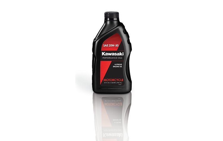 KAWASAKI PERFORMANCE 4-STROKE ENGINE OIL, 20W-50 M/C (946Ml) detail photo 1