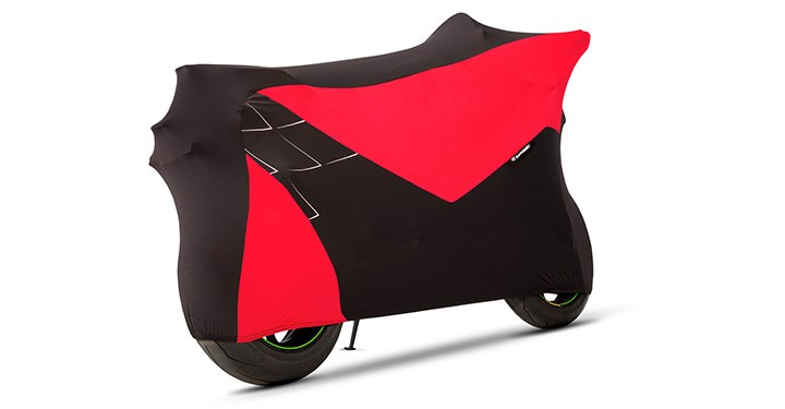 BIKE COVER SUPER STRETCH -RED detail photo 2