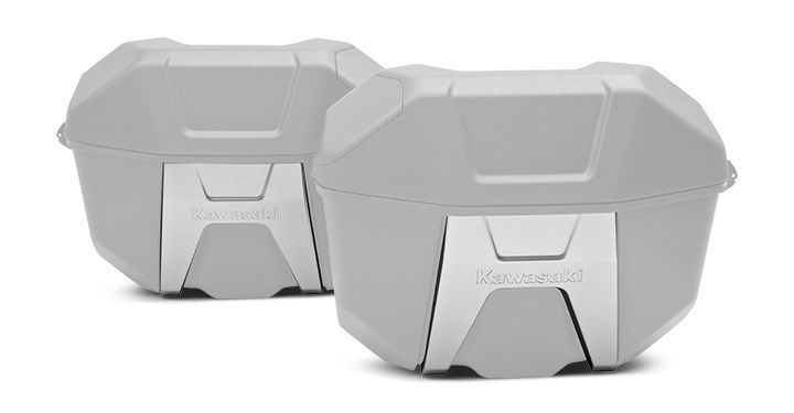 21 LITRE SIDE CASE PANEL SET, SILVER detail photo 1