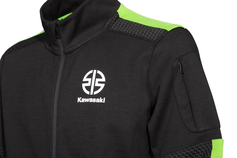 SPORTS SWEATER MALE (BLACK / GREEN) detail photo 3