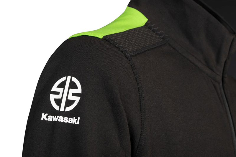 SPORTS SWEATER MALE (BLACK / GREEN) detail photo 2