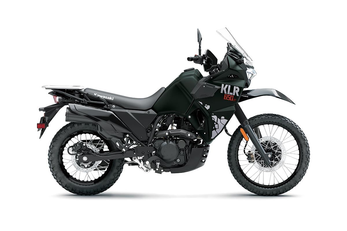 2025 Kawasaki KLR650 S - Metallic Matte Dark Green