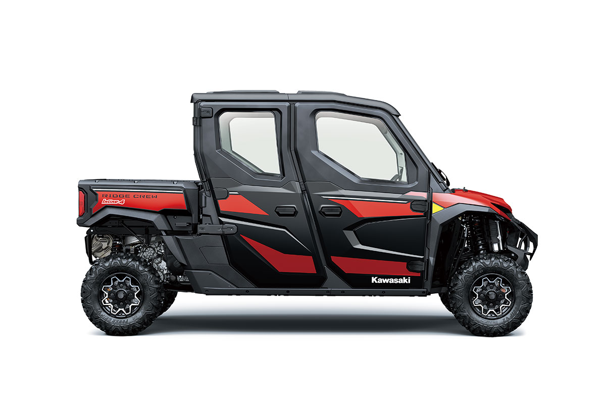 2025 Kawasaki RIDGE CREW HVAC - Candy Persimmon Red