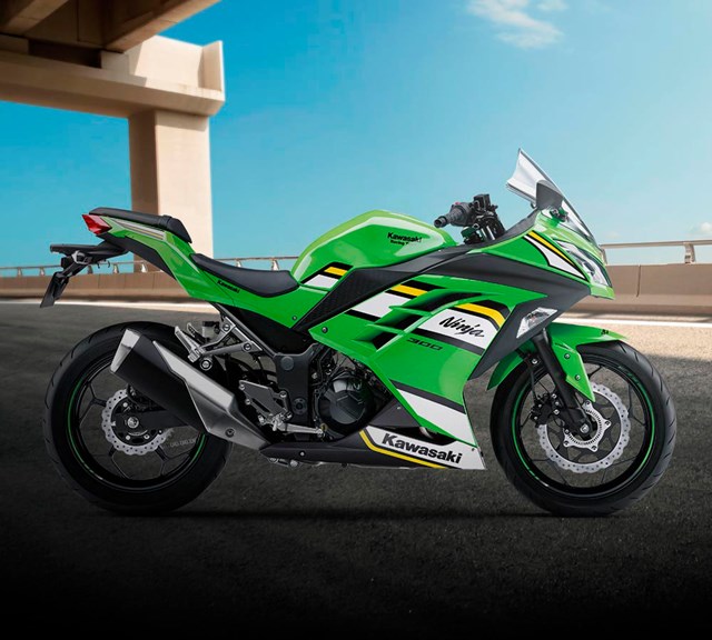 Image of 2026 NINJA 300 in action