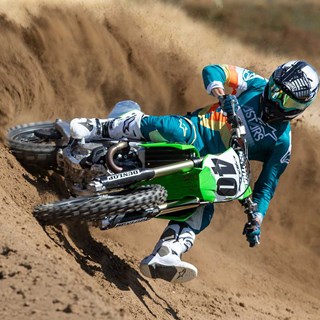 The 2020 KX450 wins "Best Motocross Bike" from Dirt Rider