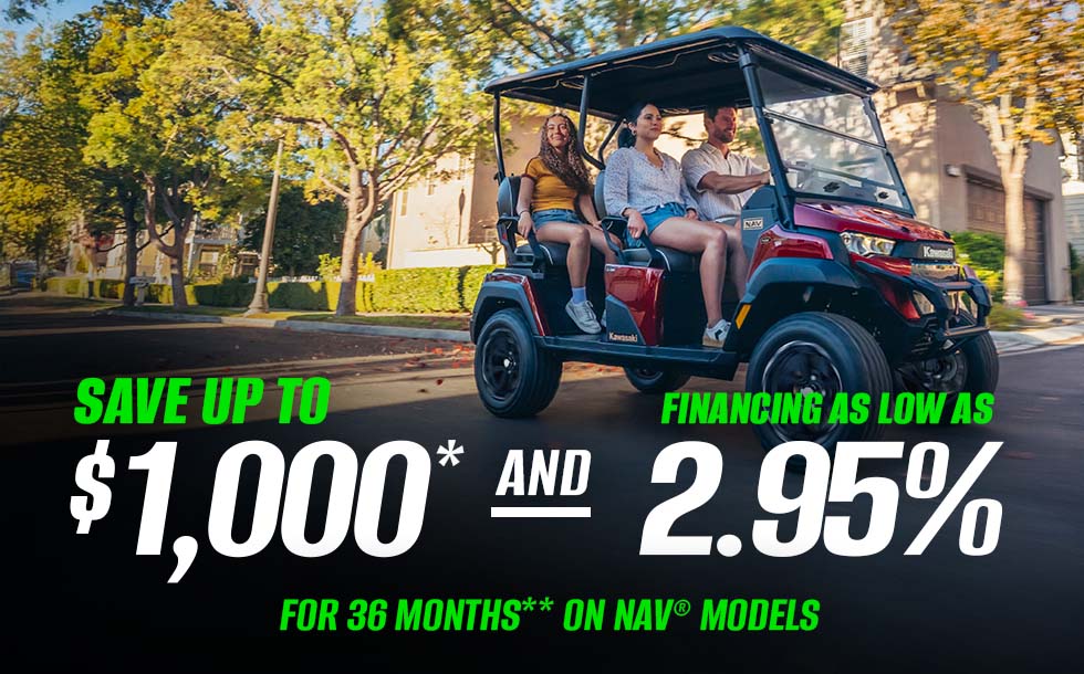 Financing as low as 2.95% for 35 months on NAV models, valid through June 30, 2026.