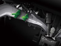 Dual throttle valves in motorcycle engine