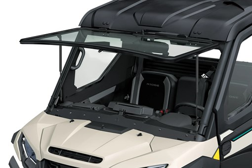 Flip-up windshield of side x side. opens in a new window