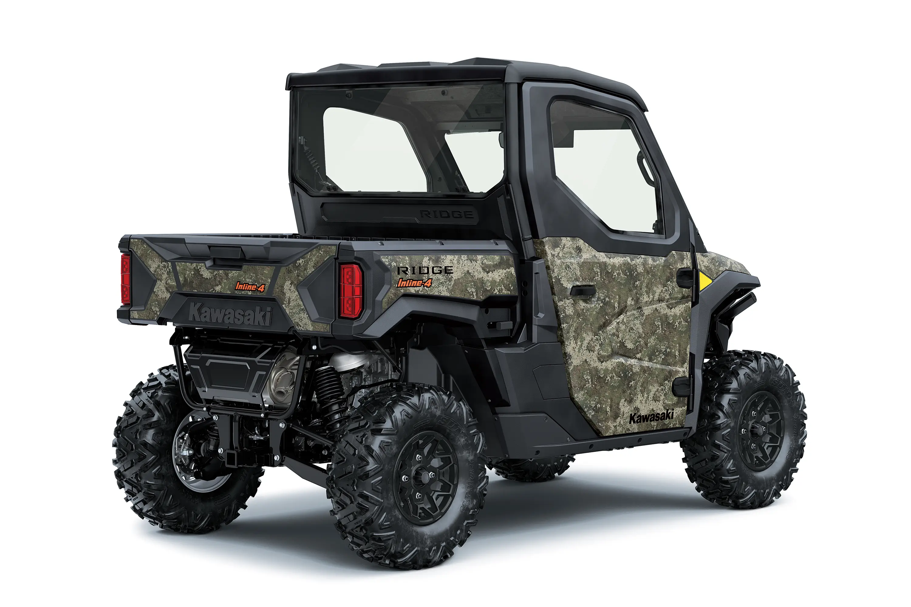 Three-quarter rear angle of a side x side staged in a white studio background.