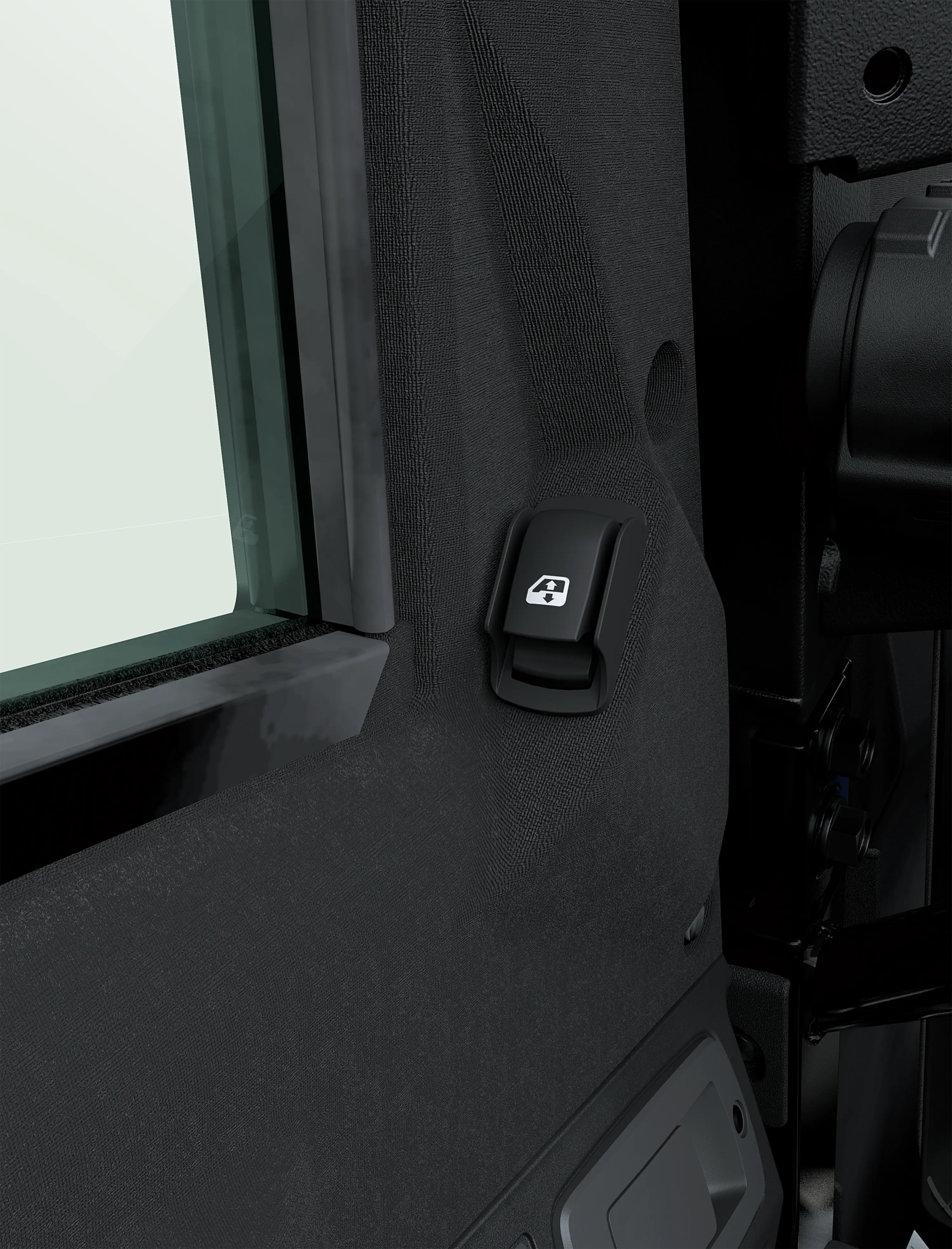Another view of interior window in a side x side.
