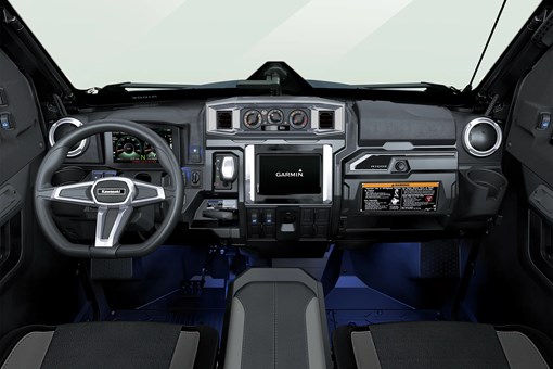 Interior front compartment of a side x side. opens in a new window