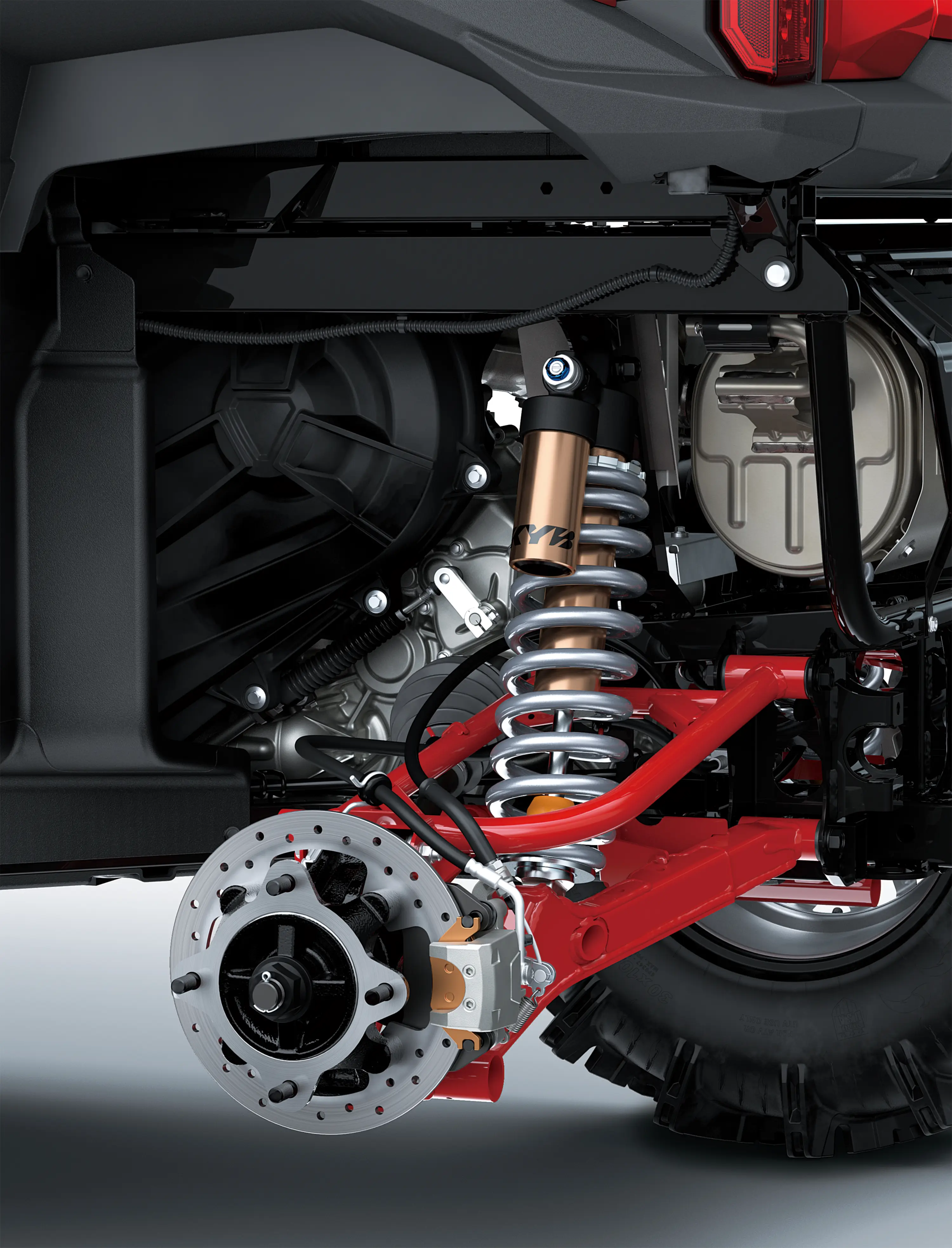 Another view of side x side suspension detail.