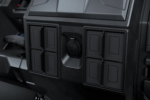 Close-up on a side x side interior. opens in a new window