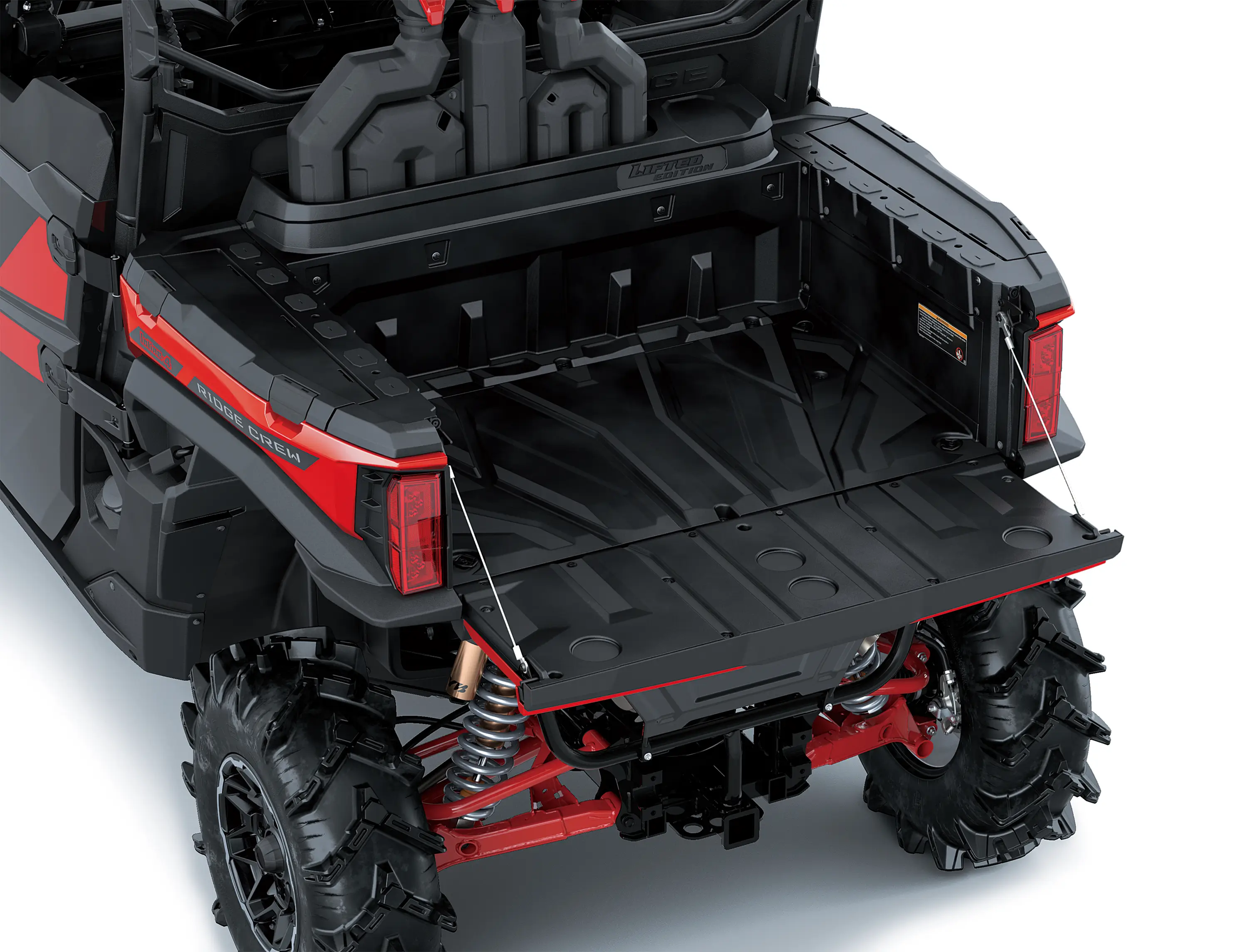 Cargo bed of side x side.