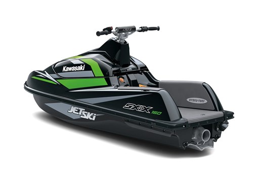 Three-quarter rear angle of a personal watercraft staged in a white studio background. opens in a new window
