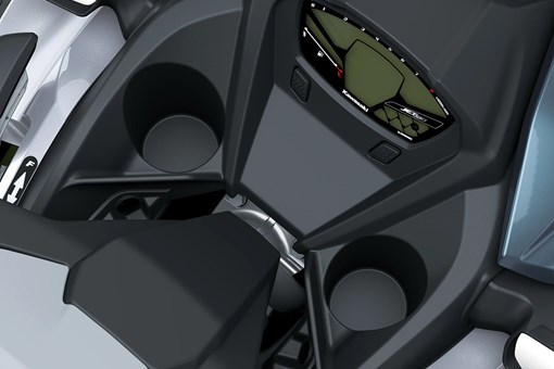 Cupholders of a personal watercraft staged in a white studio background. opens in a new window