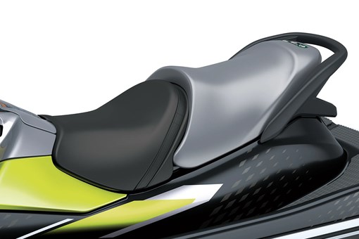 Seat of a personal watercraft staged in a white studio background. opens in a new window