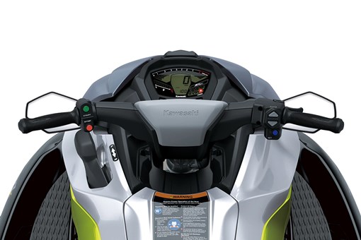 Rider POV of a personal watercraft staged in a white studio background. opens in a new window