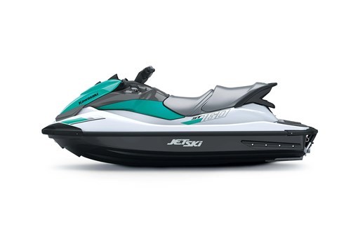 Side angle of a blue personal watercraft staged in a white studio background. opens in a new window