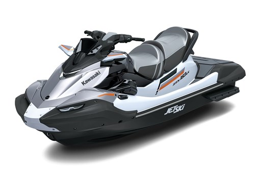 Three-quarter front angle of a personal watercraft staged in a white studio background. opens in a new window