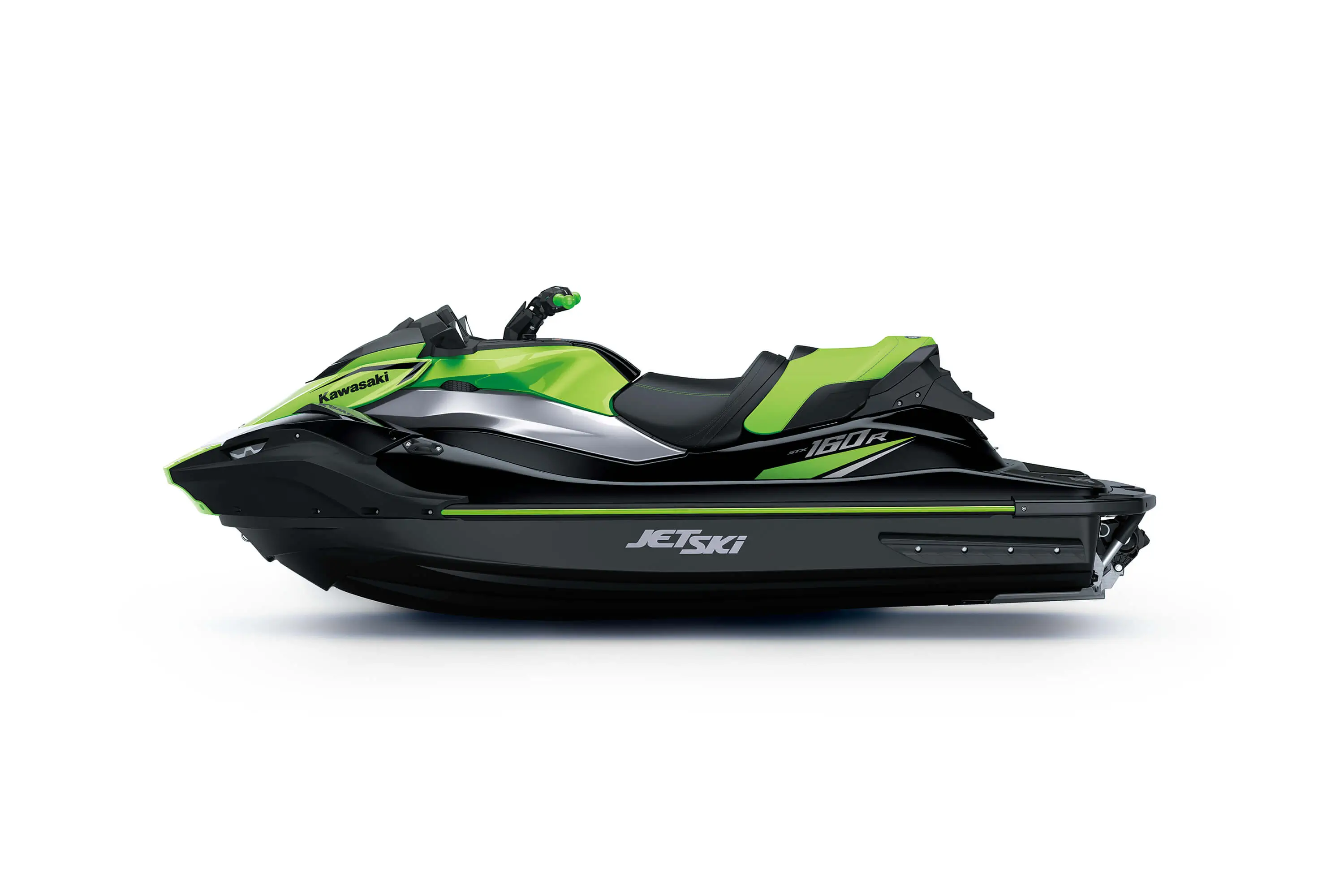 Profile angle of a personal watercraft staged in a white studio background.
