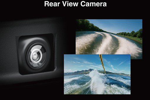 Graphic treatment of personal watercraft rearview camera. opens in a new window