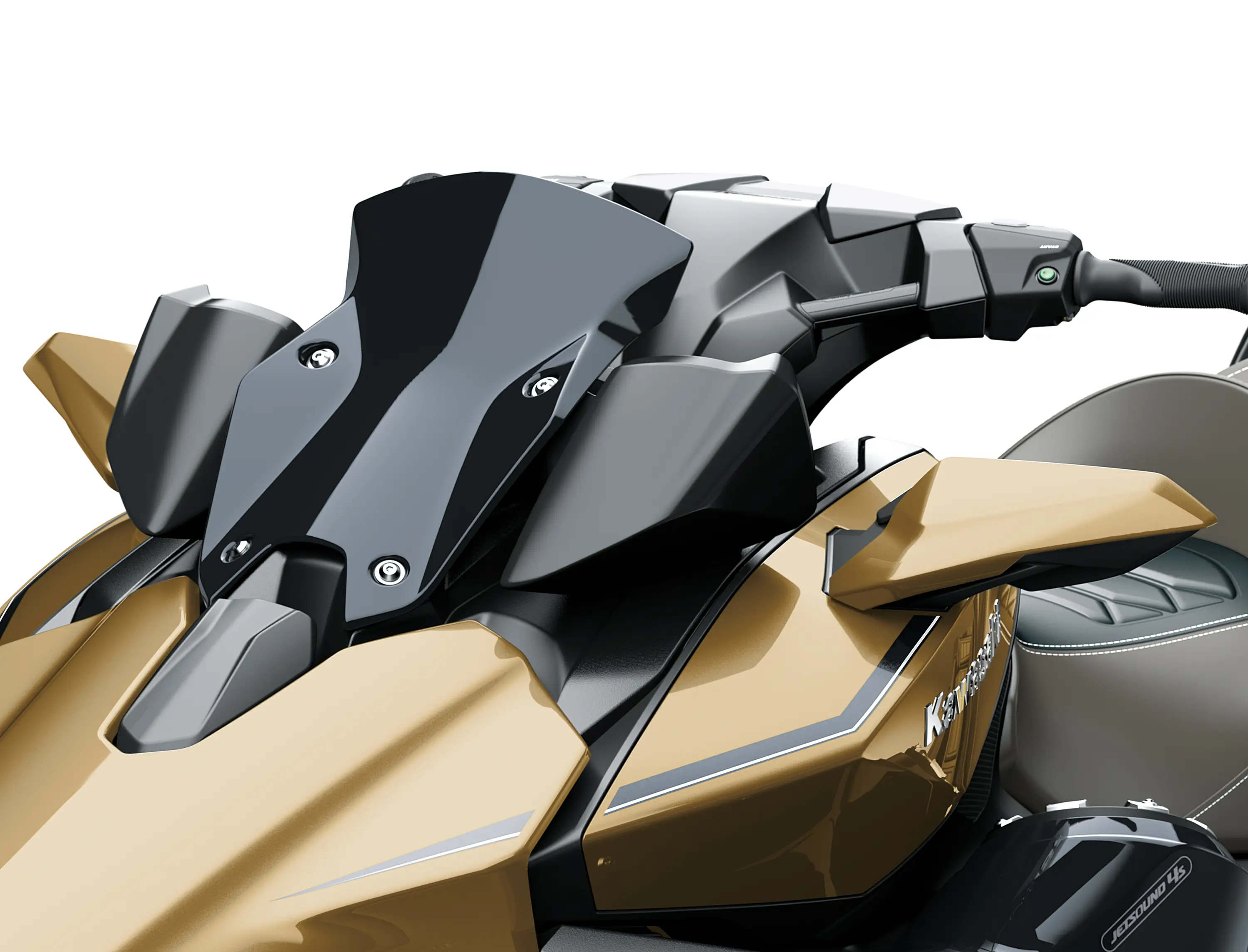 Front splash screen of a personal watercraft staged in a white studio background.