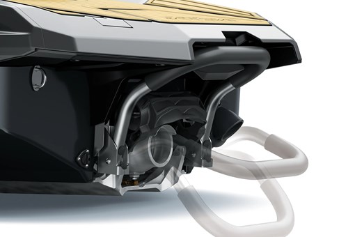 Rear angle detail of a personal watercraft staged in a white studio background. opens in a new window
