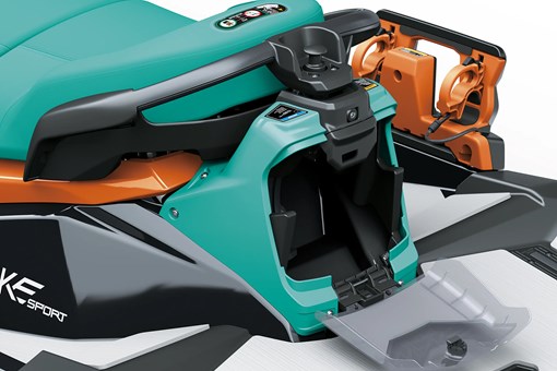 Rear detail of a personal watercraft staged in a white studio background. opens in a new window
