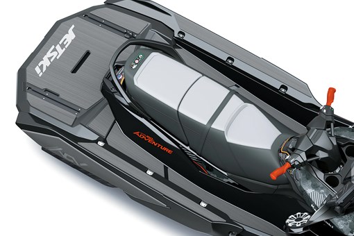 Overhead angle of a personal watercraft staged in a white studio background. opens in a new window
