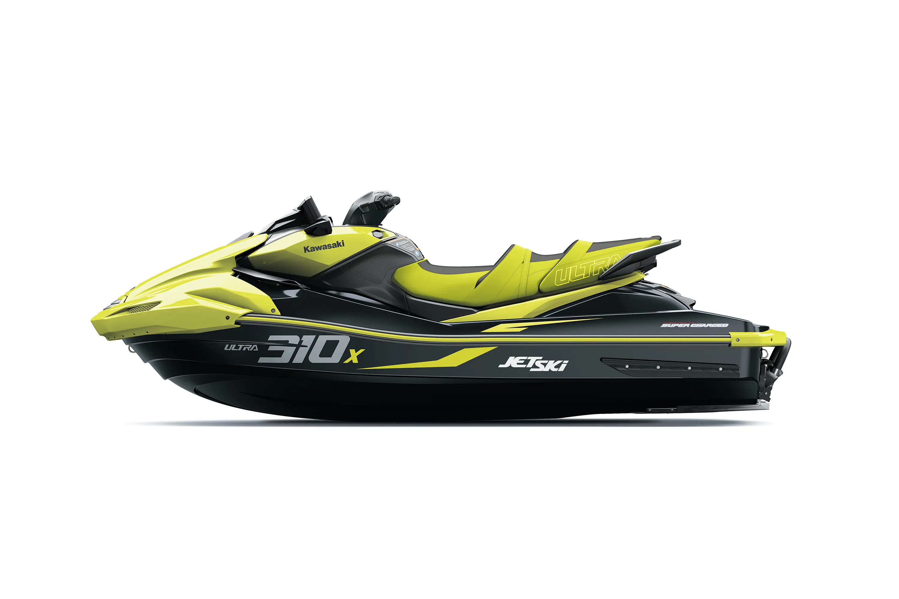 Profile angle of a personal watercraft staged in a white studio background.