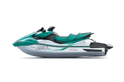 Profile angle of a personal watercraft staged in a white studio background. opens in a new window