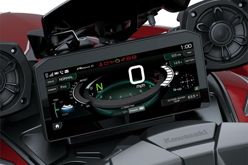 TFT screen of a personal watercraft staged in a black studio background. opens in a new window