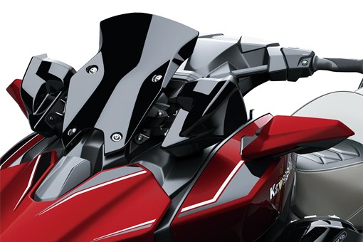 Splash protector of a personal watercraft staged in a black studio background. opens in a new window