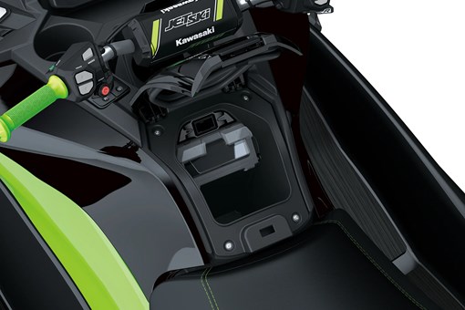 Overhead view of seat in personal watercraft. opens in a new window