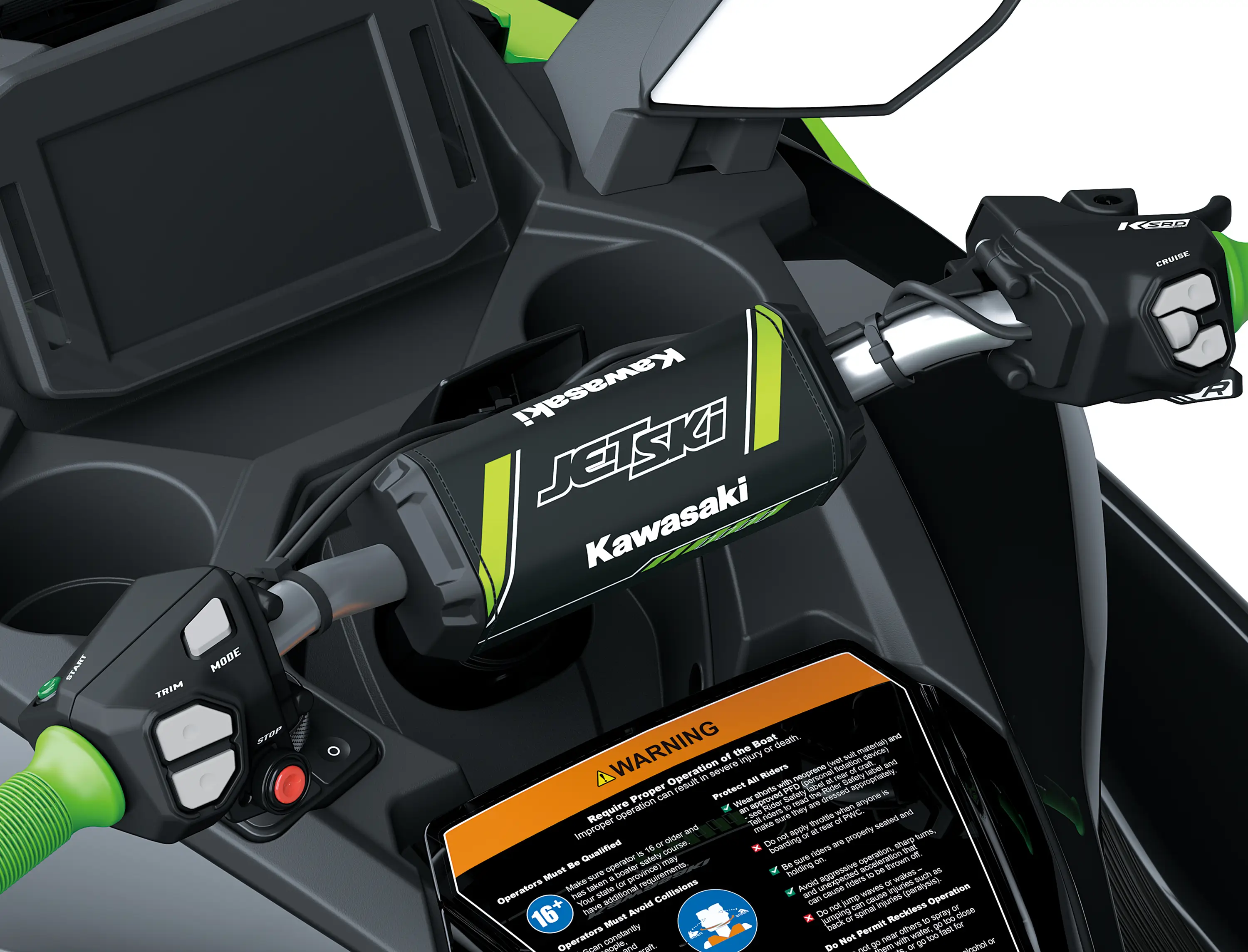 Handlebar of personal watercraft.