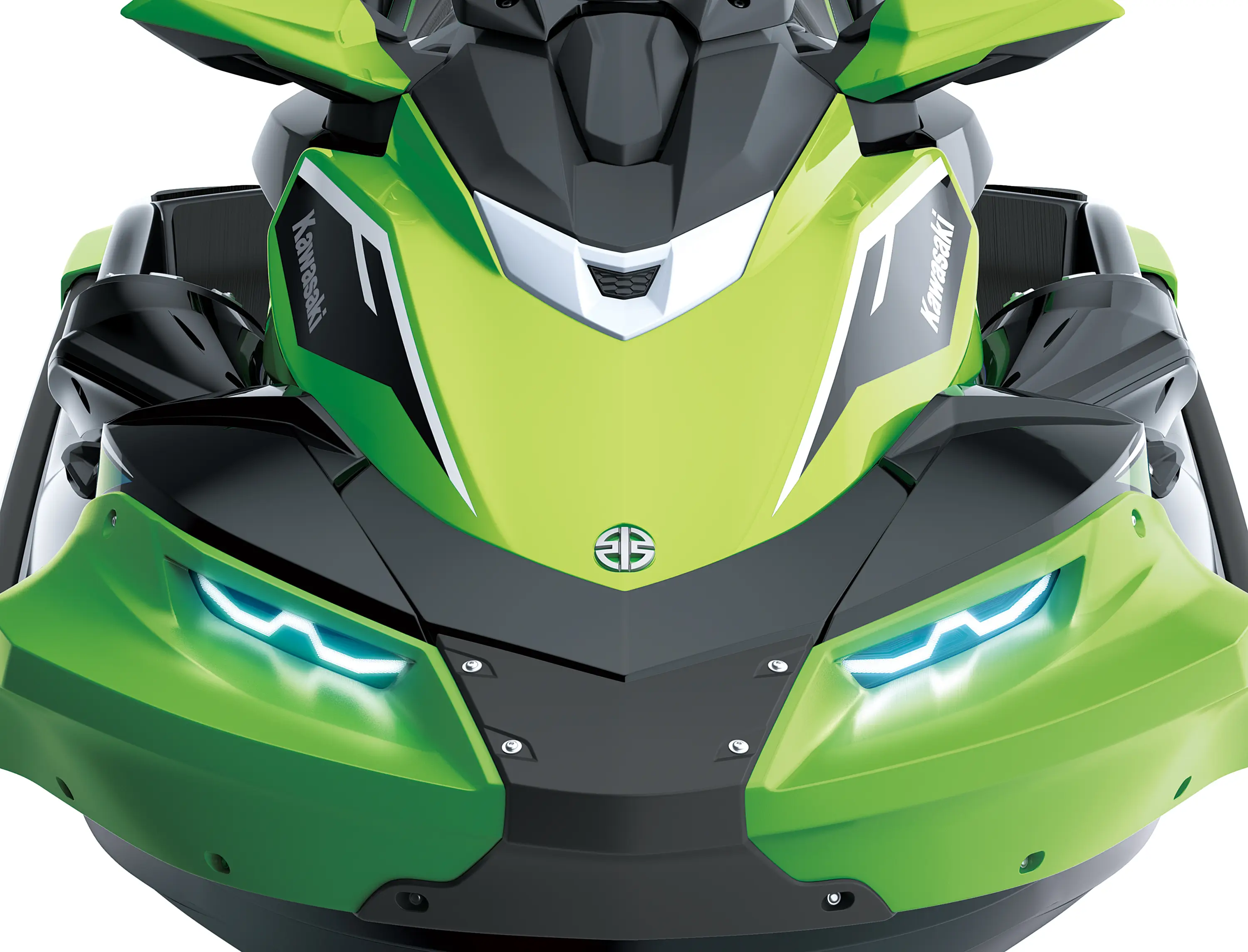 Front end detail of personal watercraft.