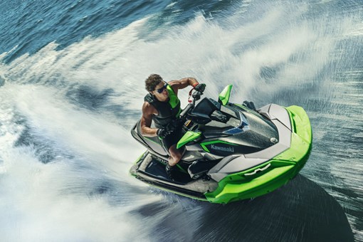 Overhead of a person on a personal watercraft. opens in a new window