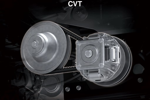 Graphic treatment showing the CVT of a Neighborhood Activity Vehicle. opens in a new window
