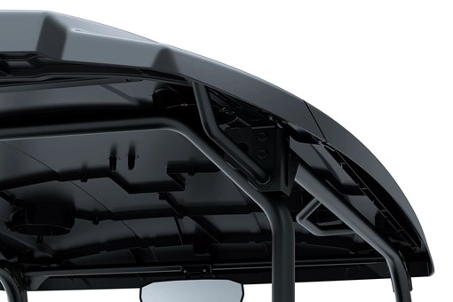 Roof of a Neighborhood Activity Vehicle in a white studio background. opens in a new window