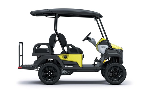 Profile angle of a Neighborhood Activity Vehicle staged in a white studio background. opens in a new window