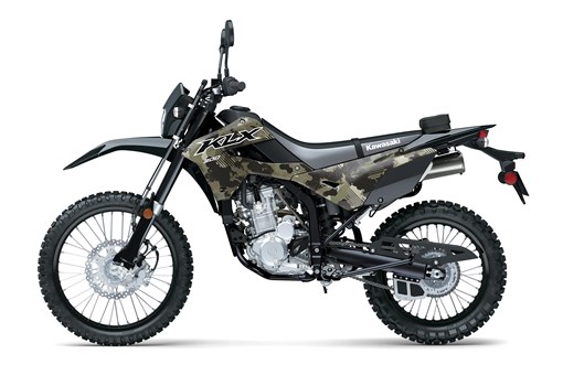 Profile angle of a motorcycle staged in a white studio background. opens in a new window