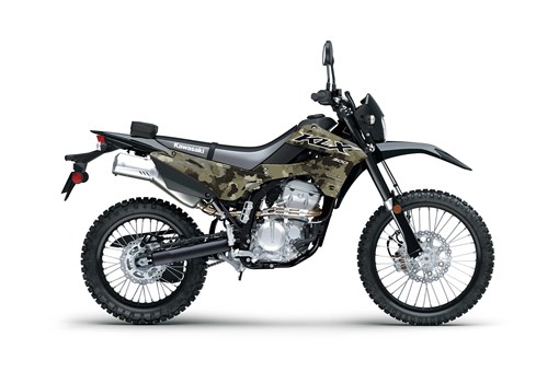 Side angle of a motorcycle staged in a white studio background. opens in a new window