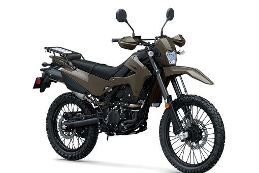 Three-quarter front angle of a motorcycle staged in a white studio background. opens in a new window