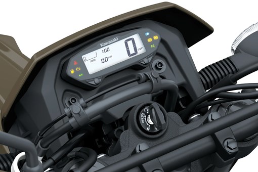 TFT screen of a motorcycle staged in a white studio background. opens in a new window