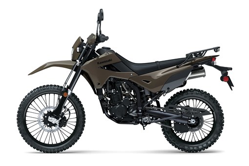 Profile angle of a motorcycle staged in a white studio background. opens in a new window