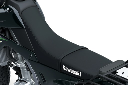 Seat of a motorcycle staged in a white studio background. opens in a new window