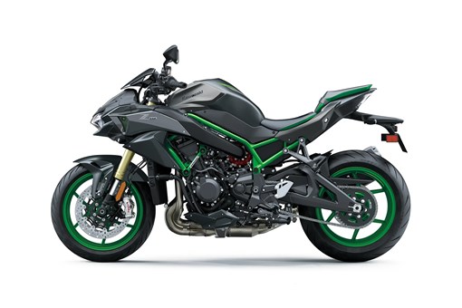 Profile angle of a motorcycle staged in a white studio background. opens in a new window