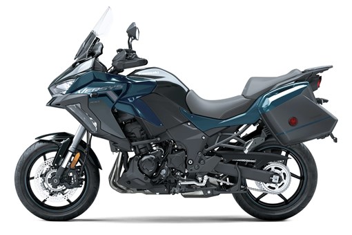 Side angle of a motorcycle staged in a white studio background. opens in a new window